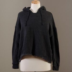 NEW Brandy Melville black pullover Kendrick hoodie cropped